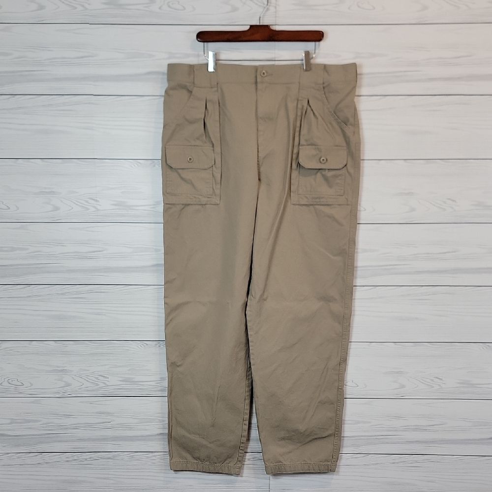 Cabela's Men's Khaki Cargo Pants Classic Fit - Tan Size 40" X 36"
